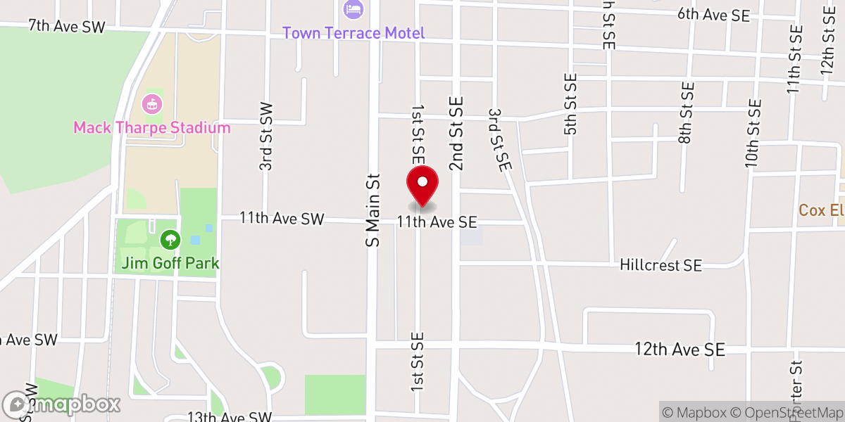 Map showing location of Rapha Christian Fellowship