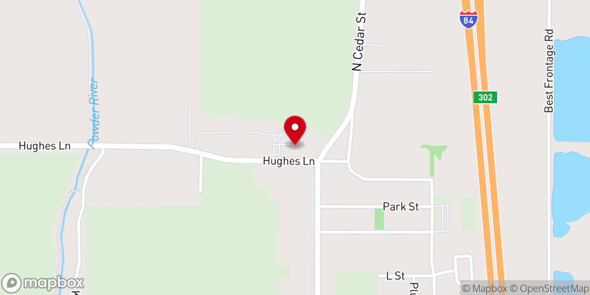Map showing location of Baker City Church of the Nazarene
