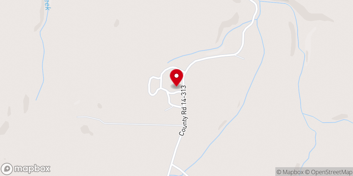 Map showing location of Spring Valley Church