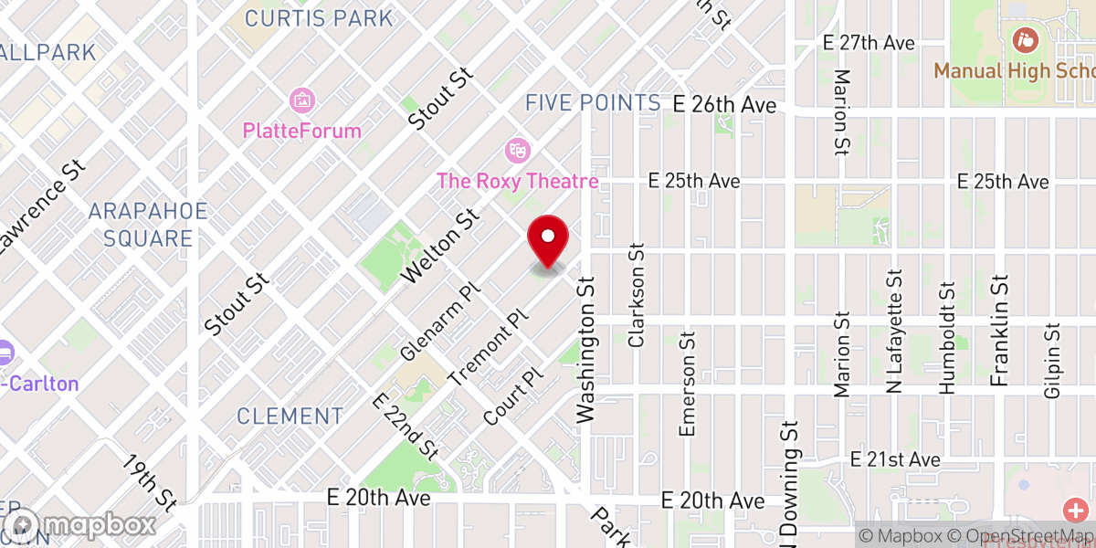 Map showing location of Bethel Church of Christ