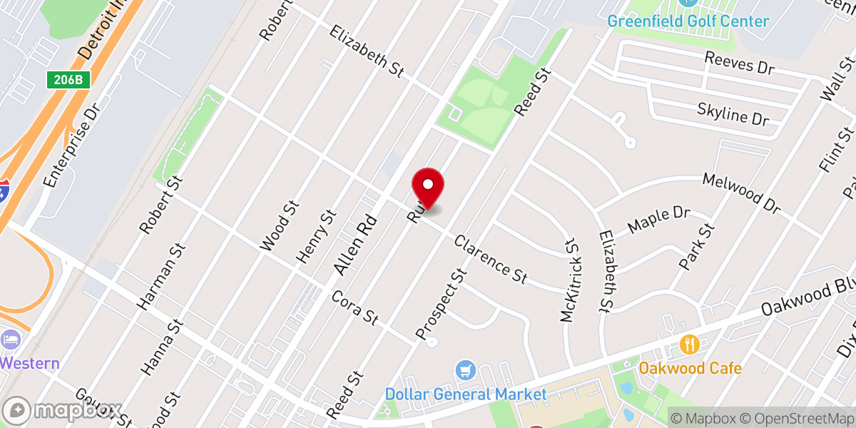 Map showing location of Lowerlights Church