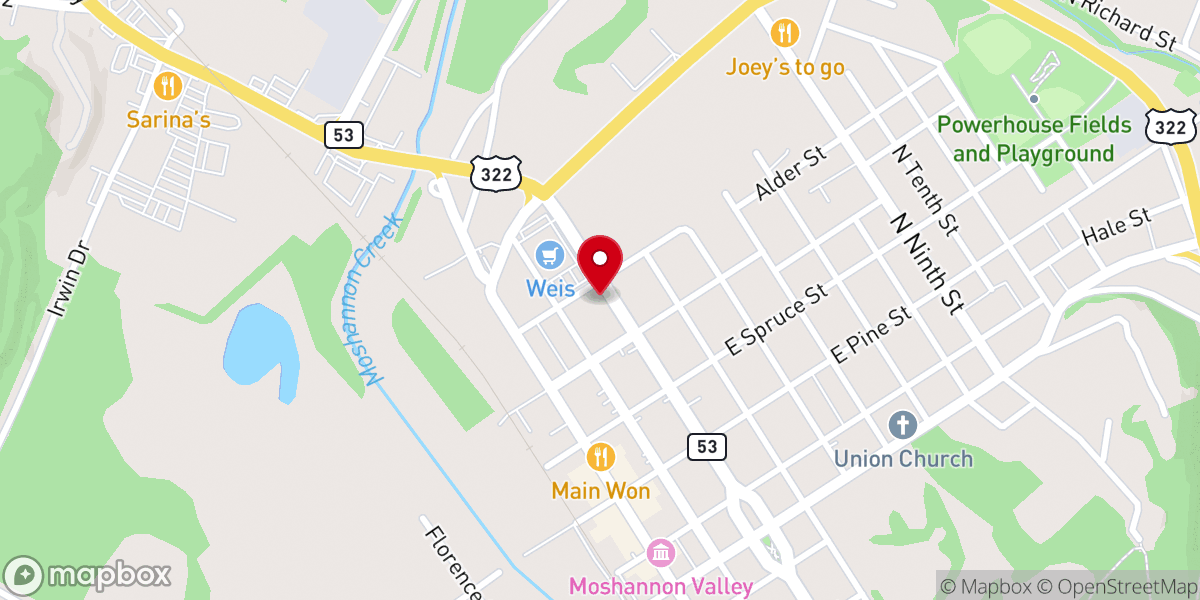 Map showing location of The Well- A Wesleyan Church
