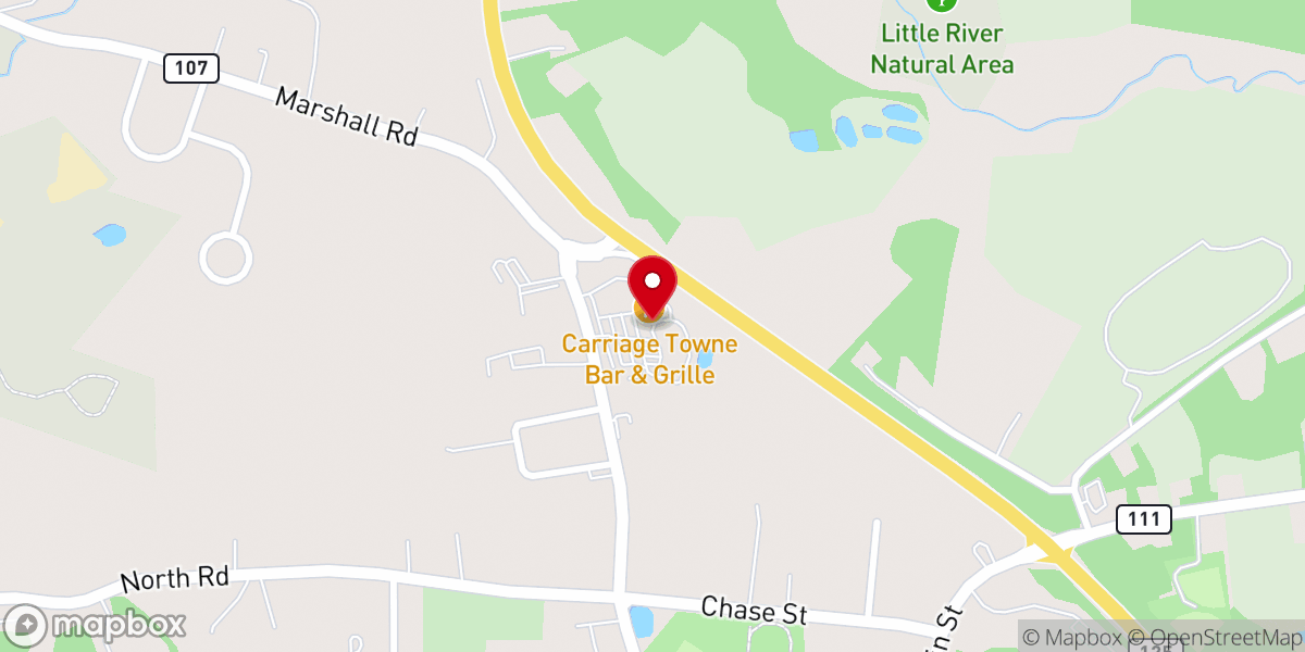 Map showing location of Carriage Towne Plaza