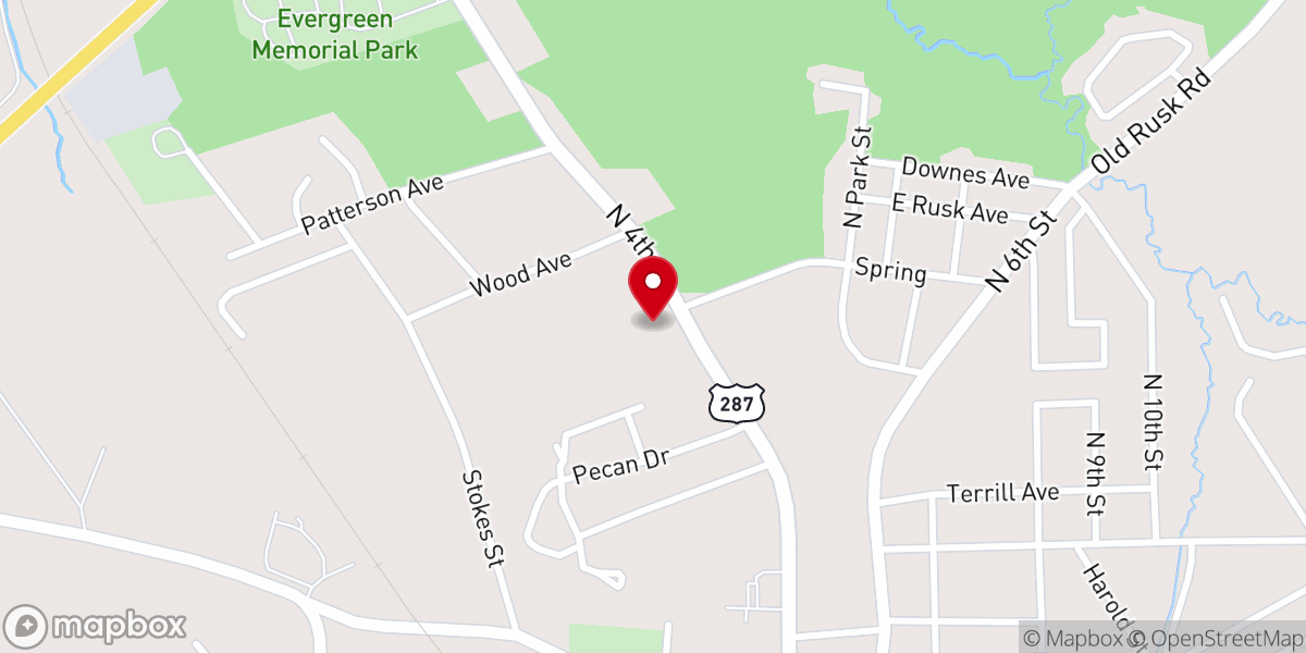Map showing location of Mary Allen College