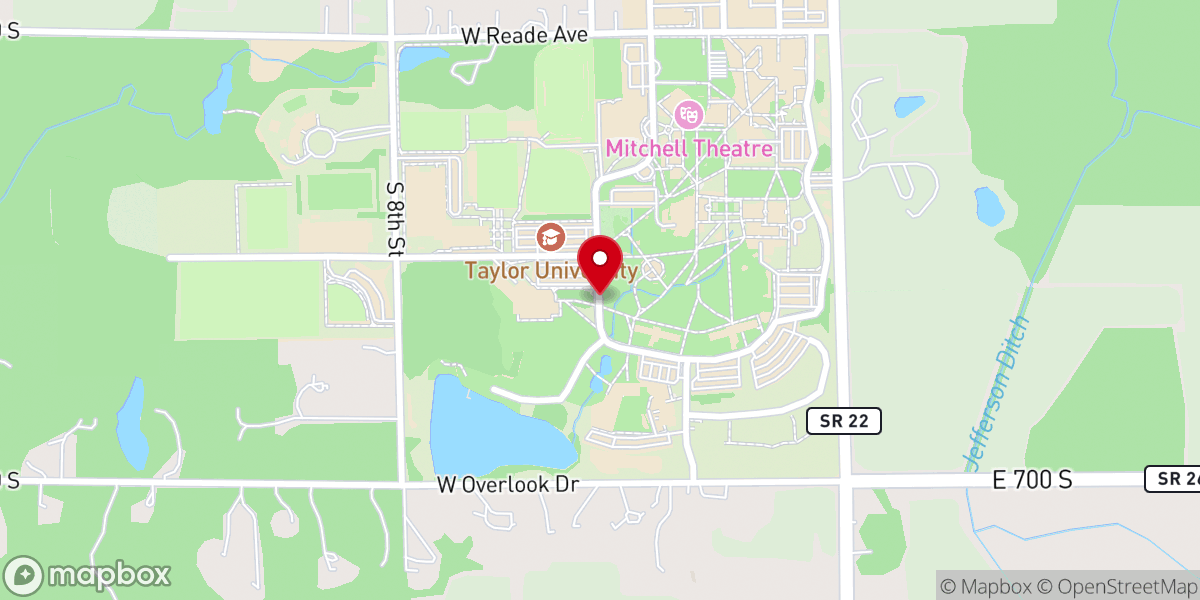 Map showing location of Upland Community Church