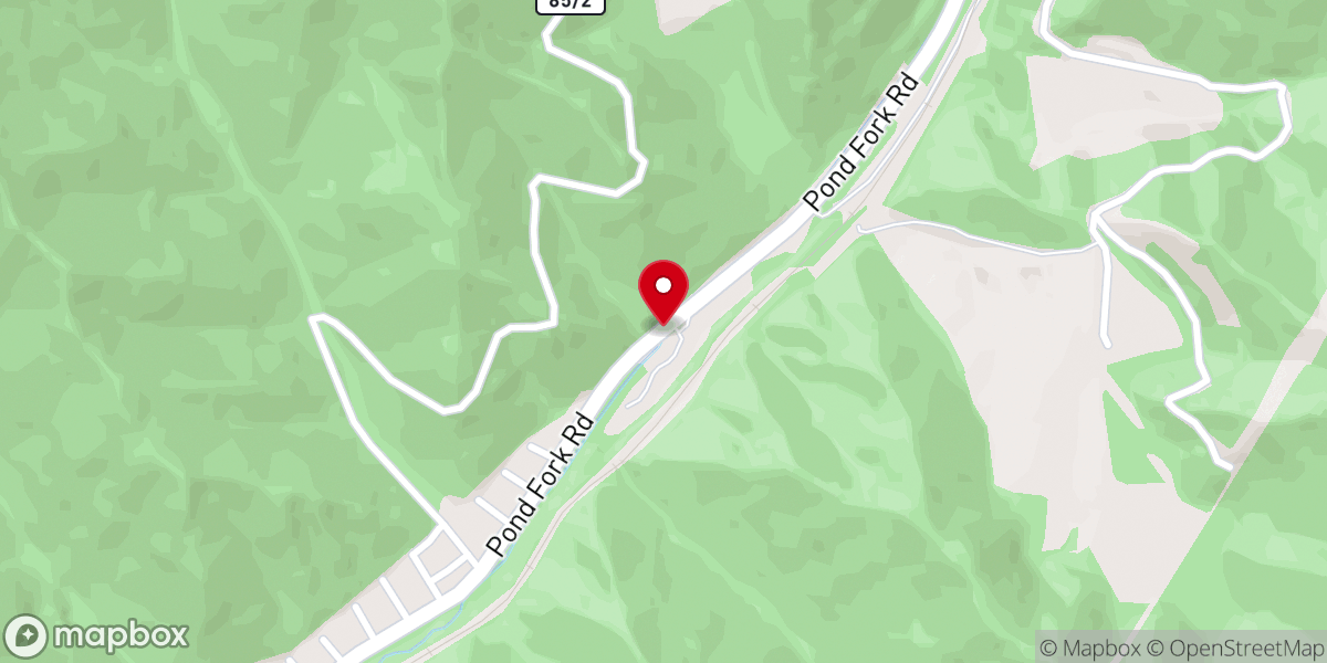 Map showing location of Kopperston Freewill Baptist Ch