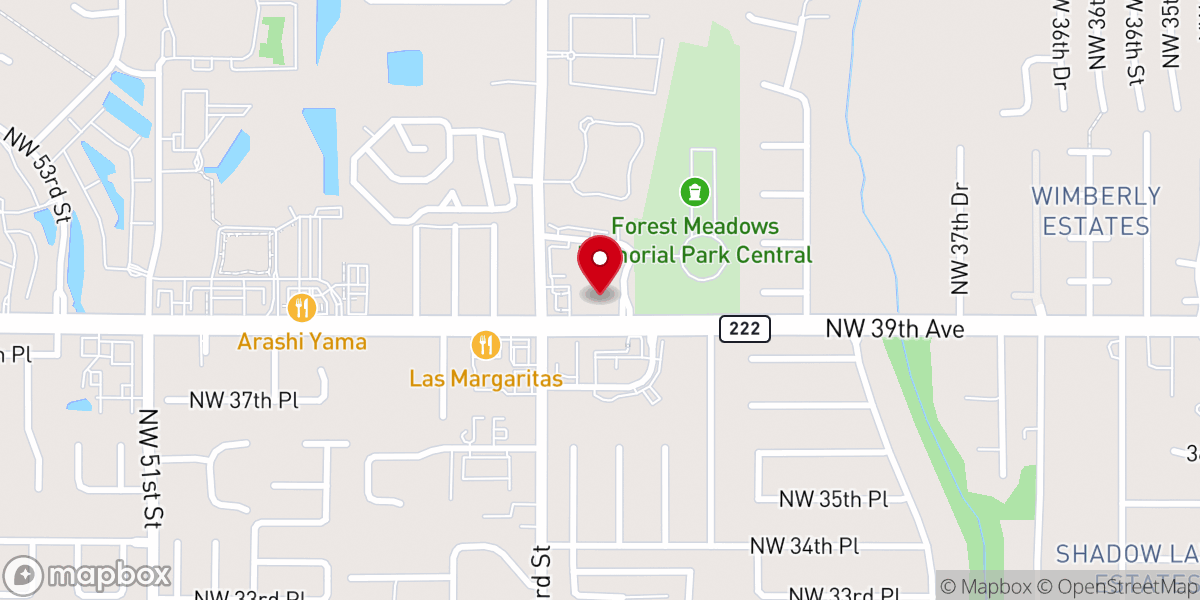 Map showing location of Pine Grove Baptist Church