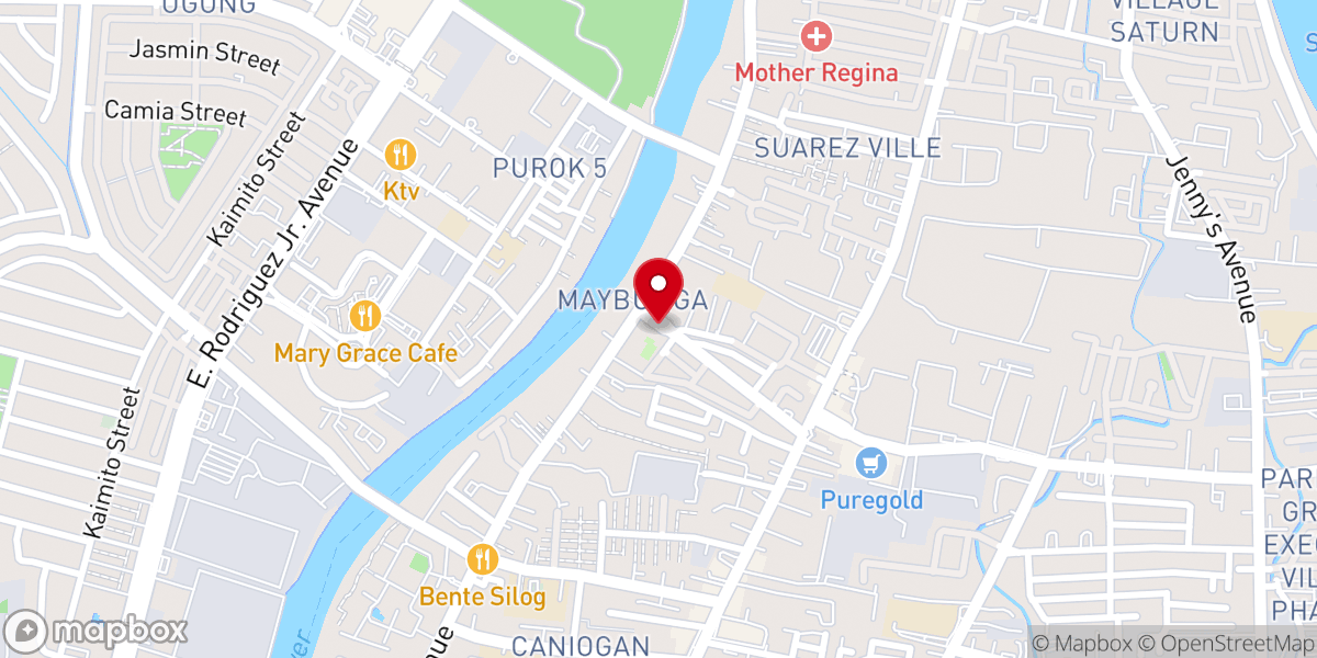Map showing location of San Antonio Abad Parish Church - Maybunga, Pasig City (Diocese of Pasig)