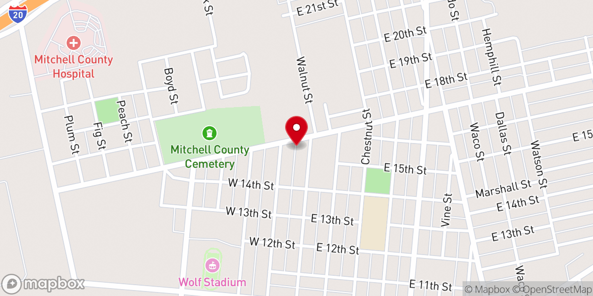 Map showing location of Saint Luke Methodist Church