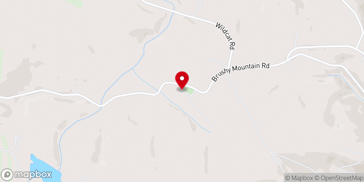 Map showing location of New Hope Church