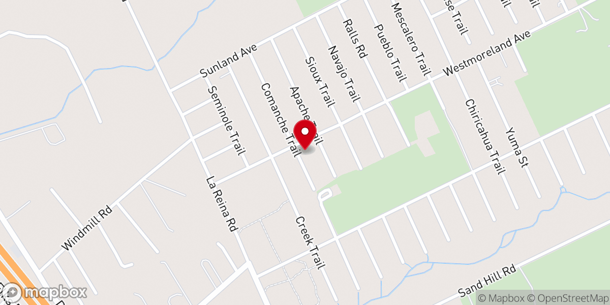Map showing location of Reverend Coyle