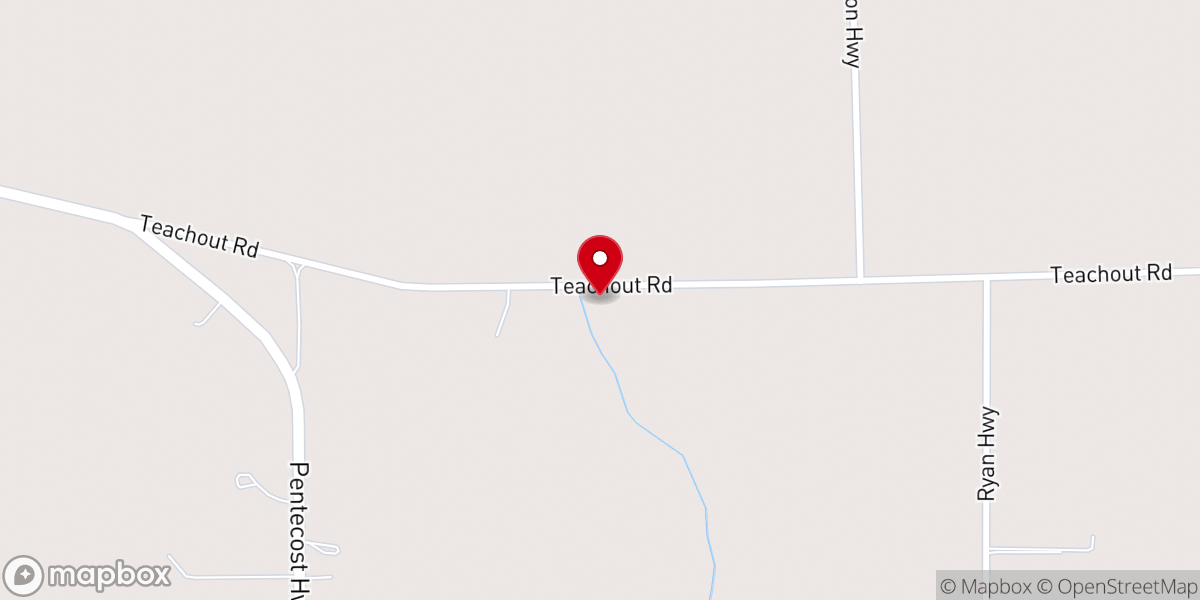 Map showing location of Union Gospel Church - Tipton