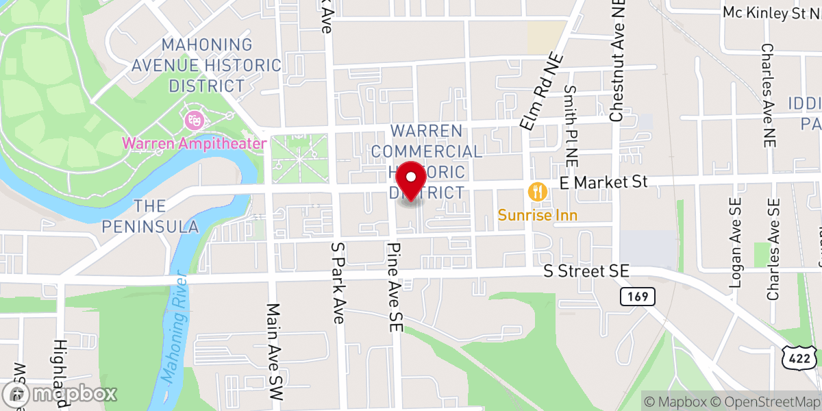 Map showing location of Full Covenant Tabernacle