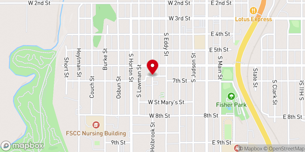 Map showing location of The Lay Academy for Rural Church Ministries