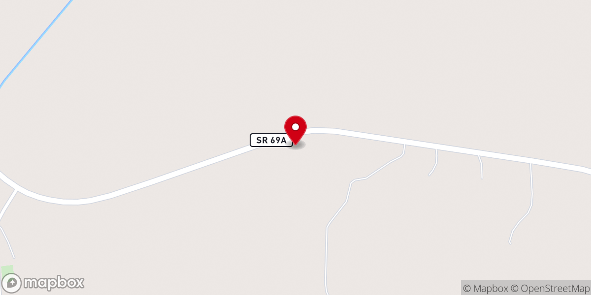 Map showing location of New Harmony Baptist Church