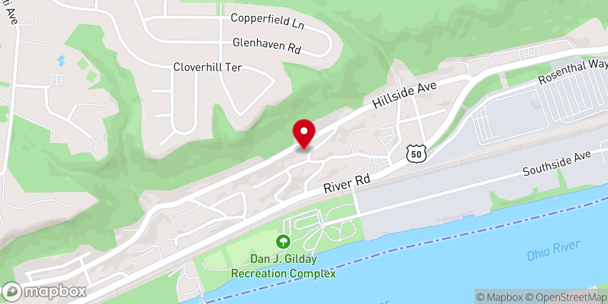 Map showing location of Riverside United Methodist Church