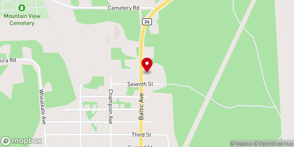 Map showing location of Grace Lutheran Church