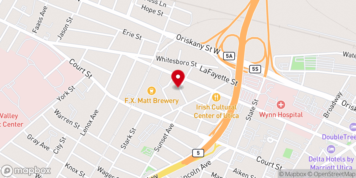 Map showing location of St Peter & Paul Ukrainian Church