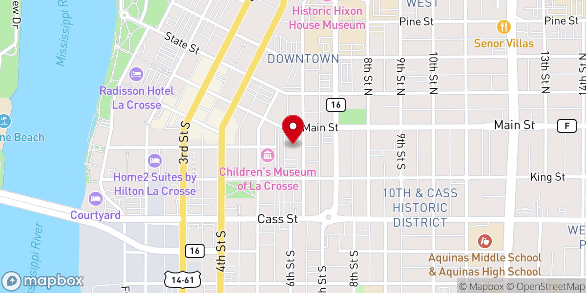 Map showing location of Cathedral of Saint Joseph the Workman Catholic Church