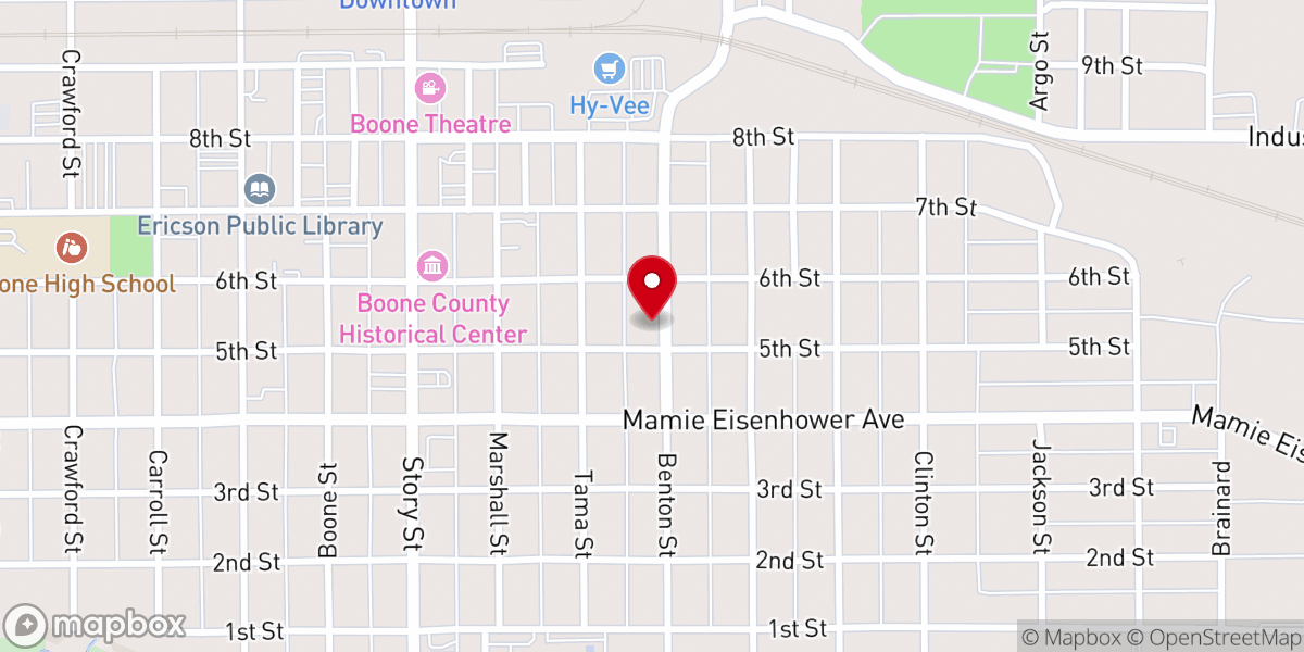 Map showing location of The Salvation Army of Boone