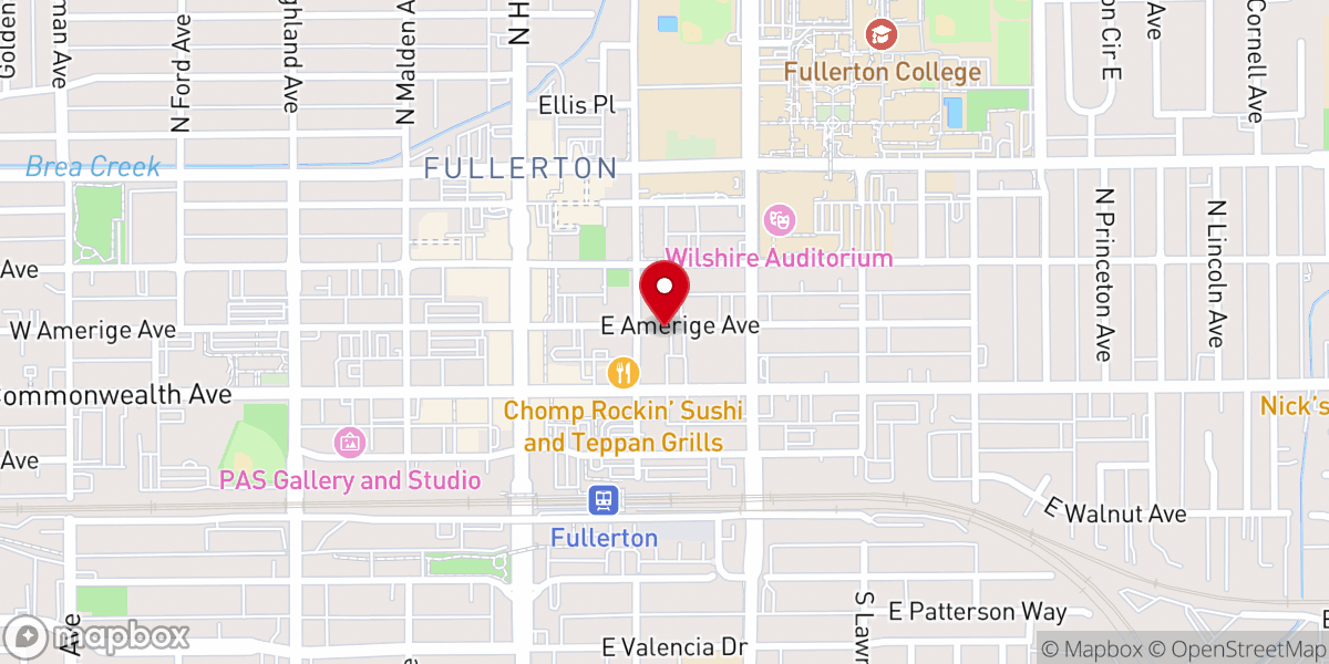 Map showing location of The Vine Church