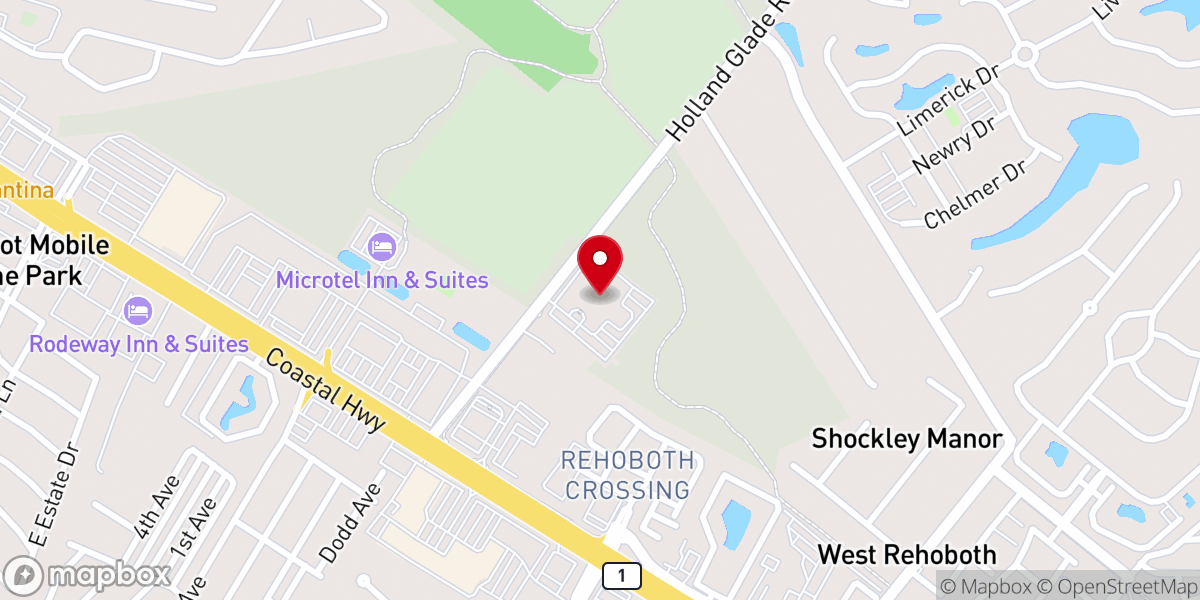 Map showing location of Epworth United Methodist Church