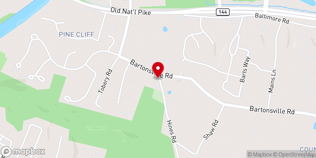 Map showing location of St James A.M.E Church