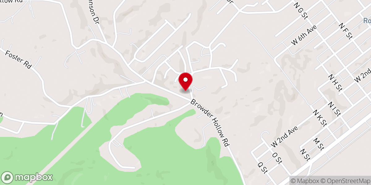 Map showing location of Old Time Gospel Baptist Church