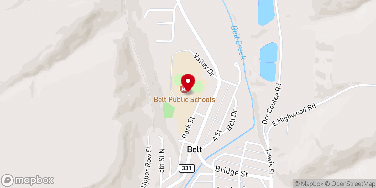 Map showing location of Boys & Girls Club-N Central Mt