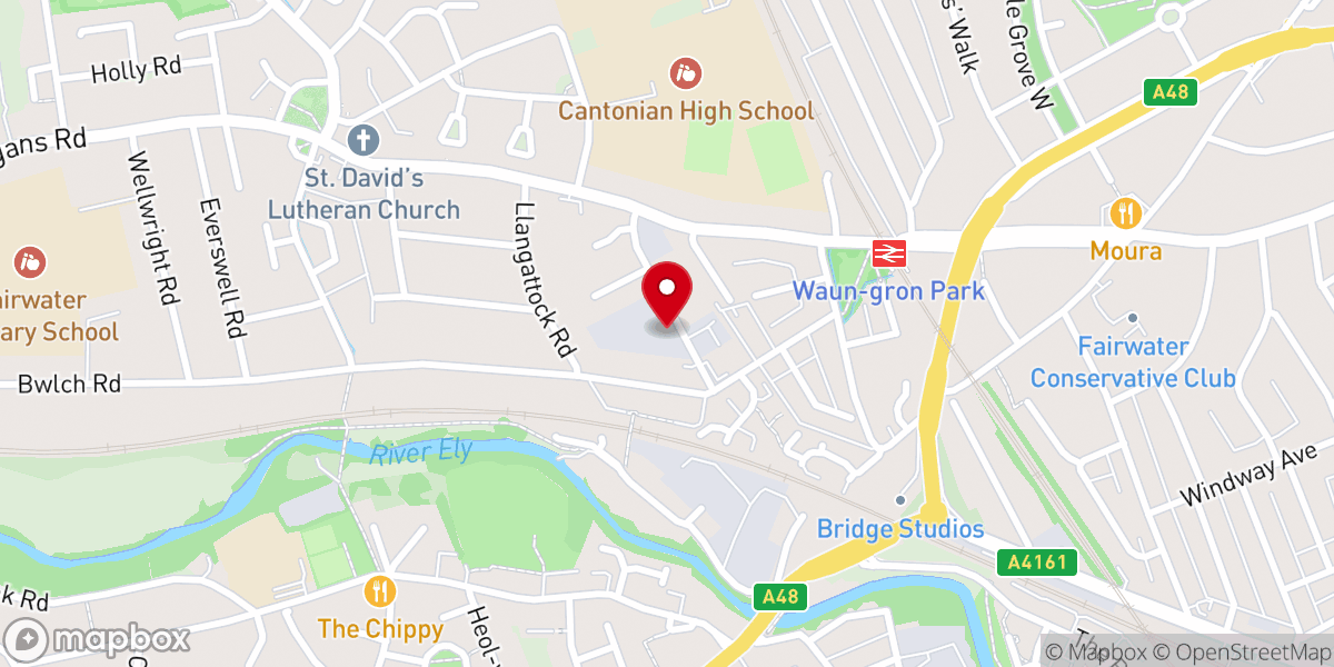 Map showing location of New Life Church