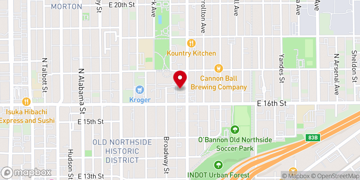 Map showing location of Mt. Helm Baptist Church