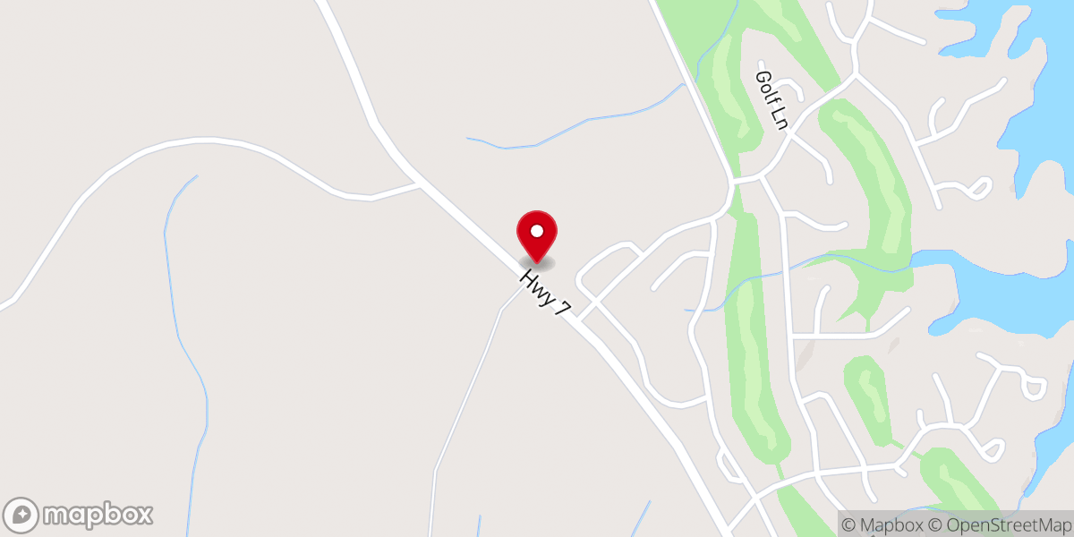 Map showing location of Hosannah Church