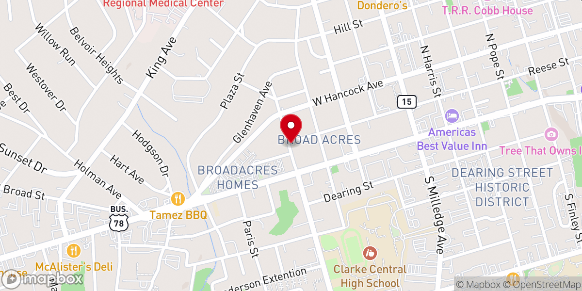 Map showing location of Saint Johns Holiness Church