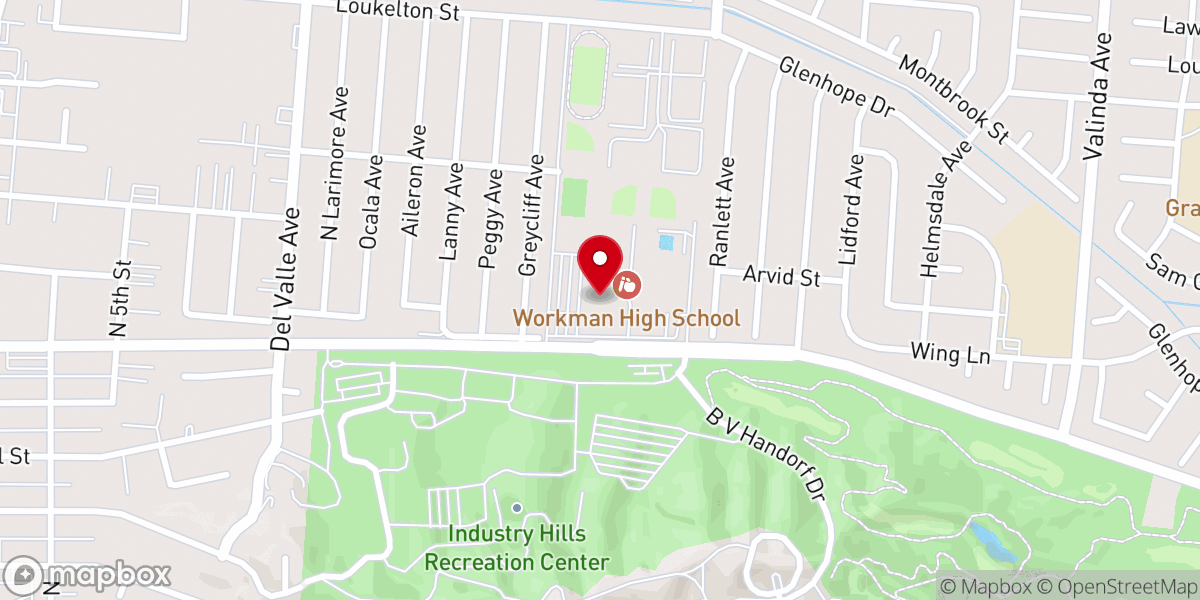 Map showing location of Gospel Operation International USA