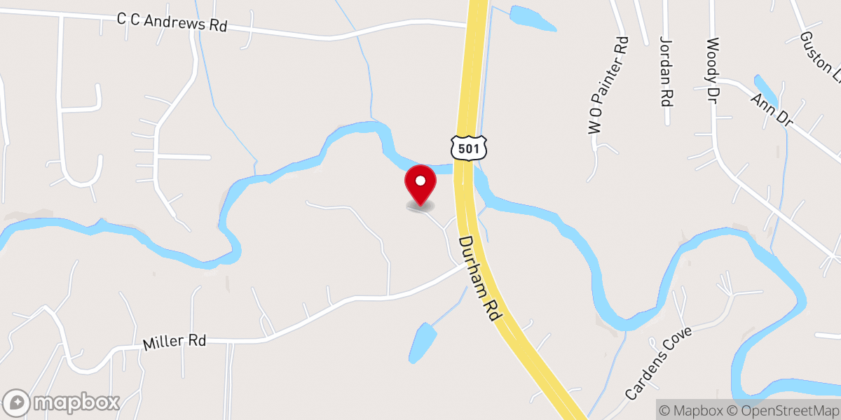Map showing location of Calvary Independent Baptist Church