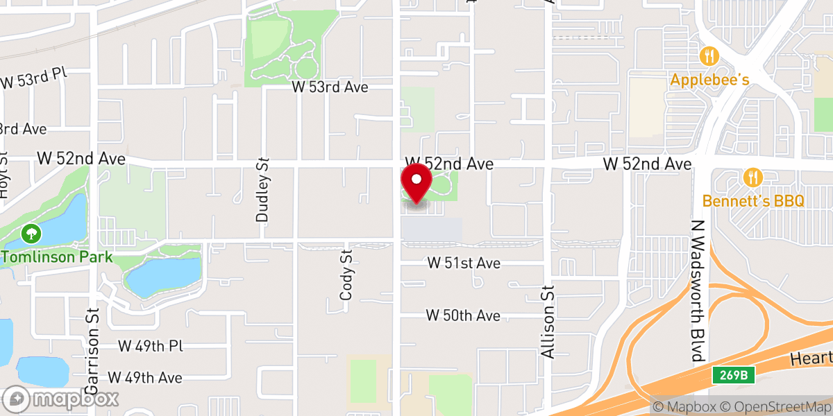 Map showing location of Bethel Missionary Baptist Church