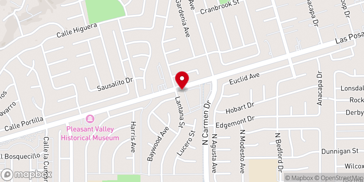 Map showing location of Camarillo Baptist Church