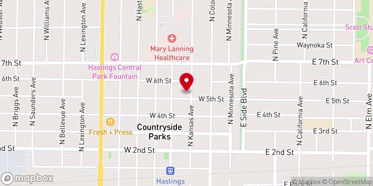 Map showing location of Saint Cecilia Catholic Middle and High School