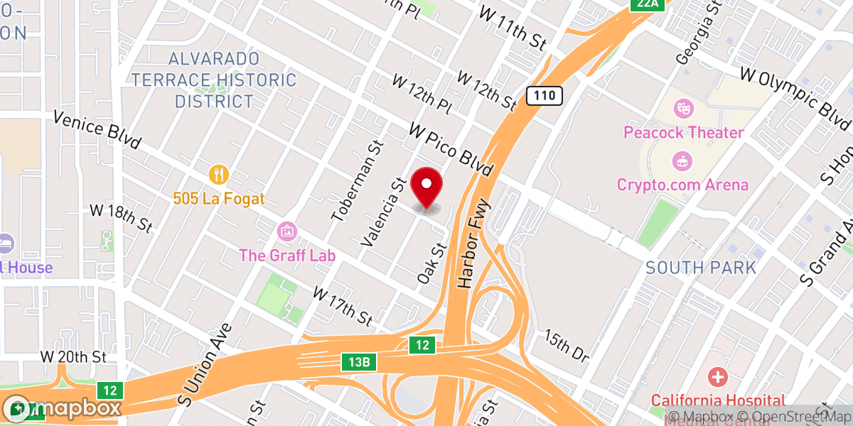 Map showing location of First Evangelical Free Church