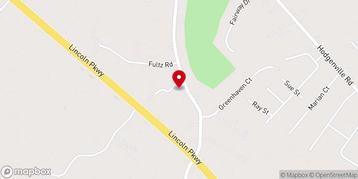 Map showing location of Round Top Church