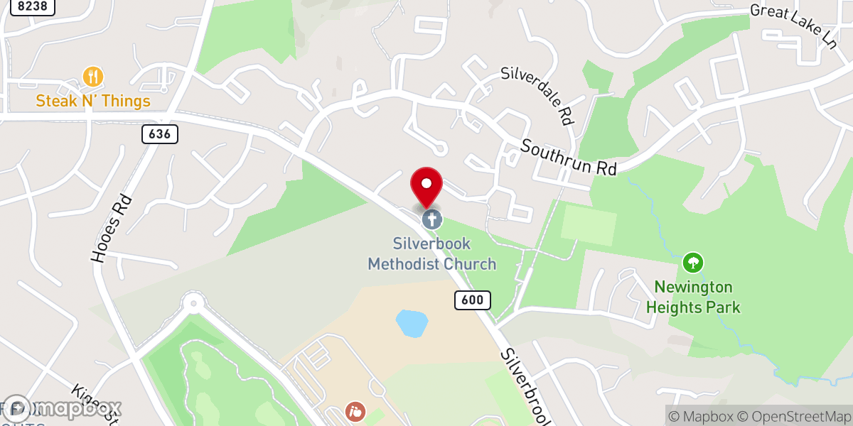 Map showing location of Silverbrook United Methodist