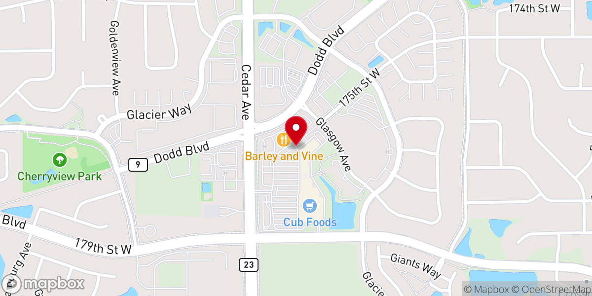 Map showing location of Crossroads of Lakeville