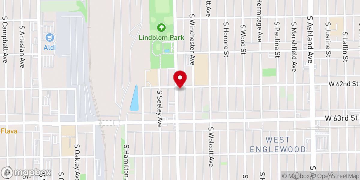Map showing location of Gods House Ministries