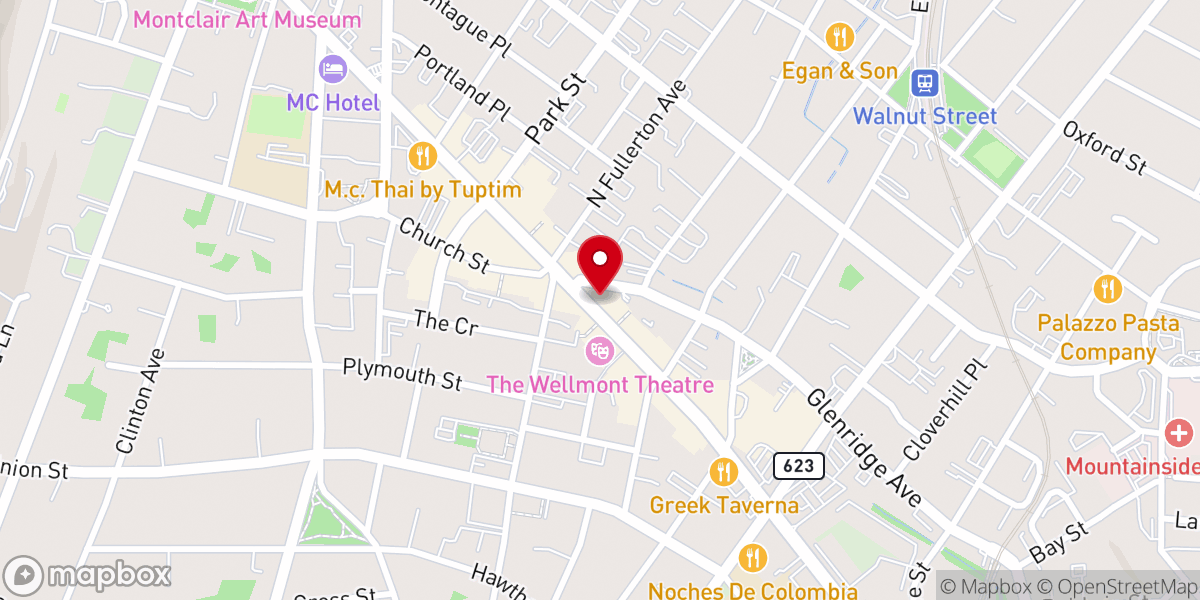 Map showing location of Hillsong Church New Jersey