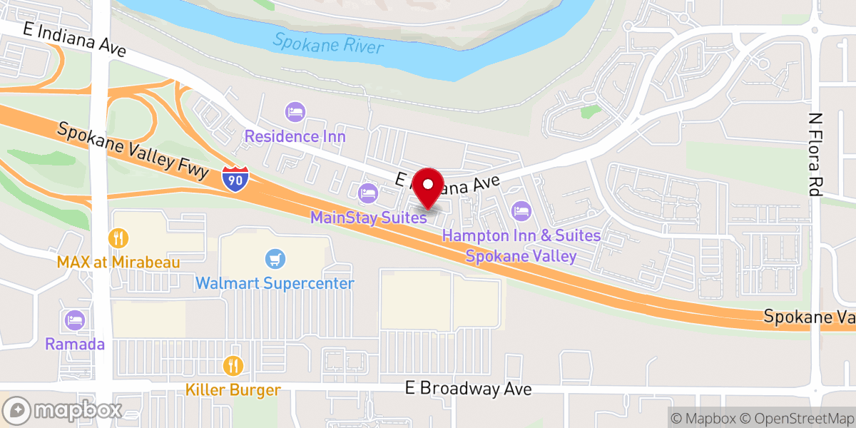 Map showing location of Uplift Church