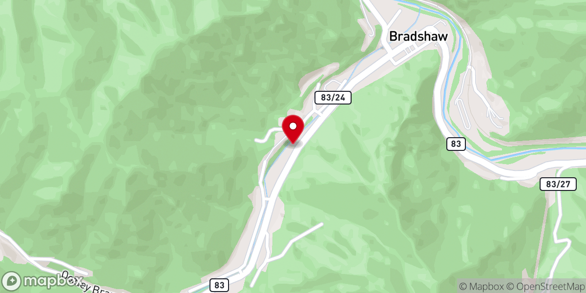 Map showing location of Bradshaw Church of God