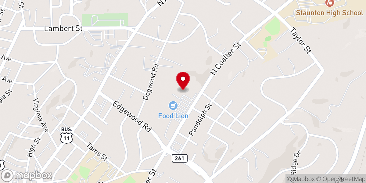 Map showing location of YMCA