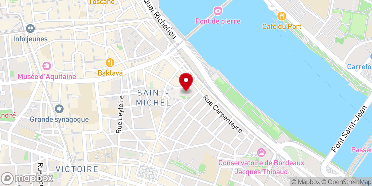 Map showing location of Basilique Saint-Michel