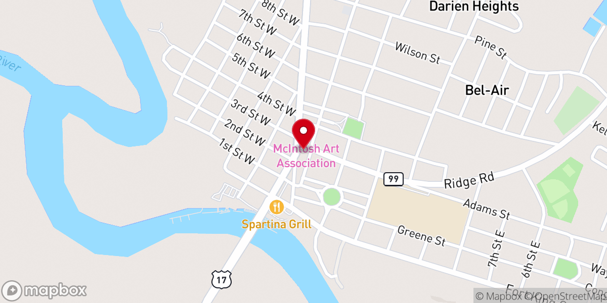 Map showing location of St Andrew's Episcopal Parish