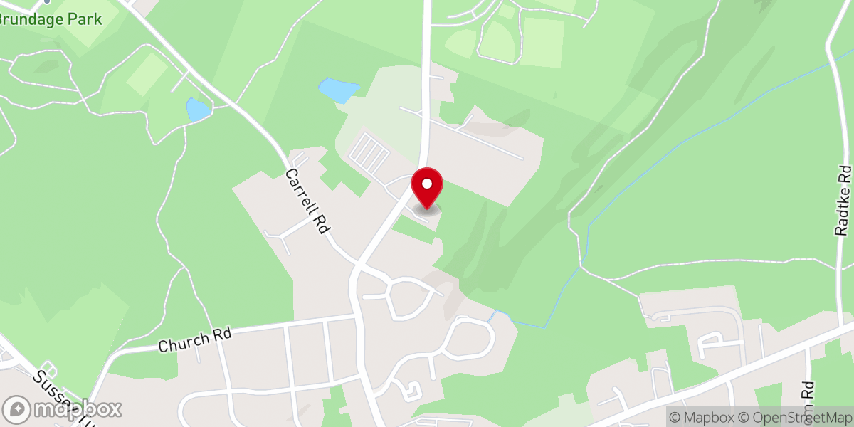 Map showing location of Iglesia Bautista Esperanza En Cristo De Randolph